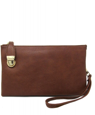 Womens Multi Compartment Functional Crossbody Bag WU020B COFFEE